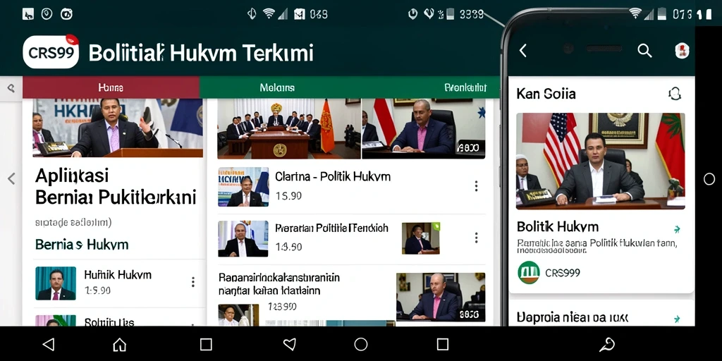 Tampilan antarmuka aplikasi CRS99 yang ramah pengguna dan informatif.