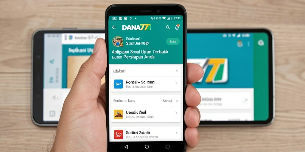 Tampilan antarmuka DANA777 yang user-friendly untuk belajar Soal Ujian.