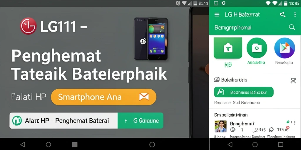 Antarmuka LG111 yang intuitif untuk penghematan baterai.