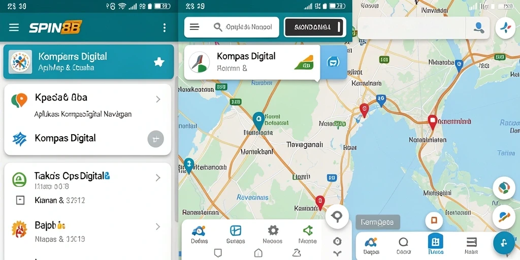 Screenshot antarmuka SPIN88 menampilkan fitur Kompas Digital yang user-friendly.